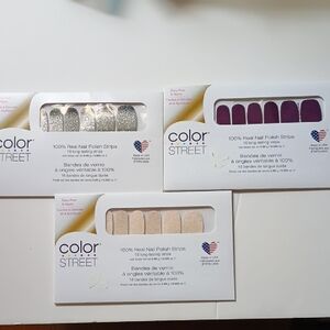 Color Street Glamorous Nail Strips Trio